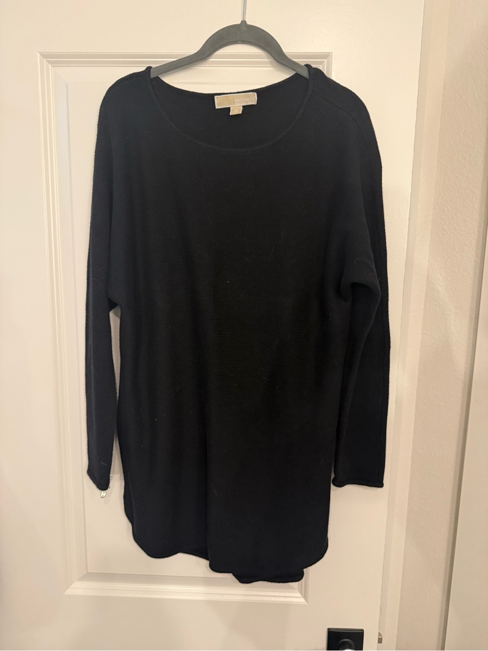 Michael Kors Black Long Sleeve Crewneck Sweater